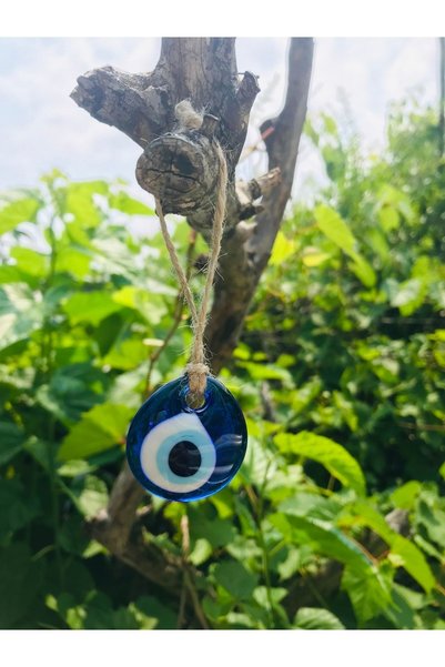erdoğan hobi Evil Eye Beads 15 Pieces (Mini) 3 & 3,2cm Glass Evil Eye Beads Wall Ornament Garden Tree Ornament Evil Eye