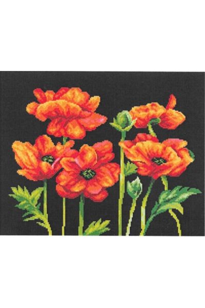 LİLYHOBBYLAND Printed Tapestry Set Orchidea Collection 40x50 Cm (With Processing Threads)