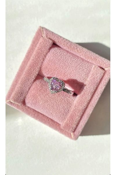 HKN AVM ACCESSORİES Adjustable seriously relationship ring with heart gift ring gift for lover
