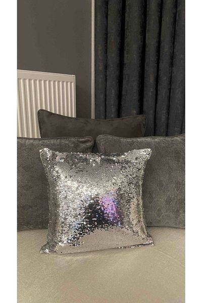 YILMAZHOME Sequined Decorative Throw Pillow Cover
