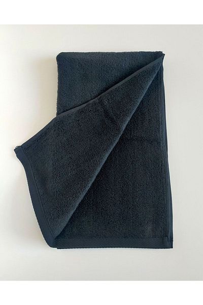 Carettalia 100% Cotton Black Hand, Face and Head Towel / Sports Towel