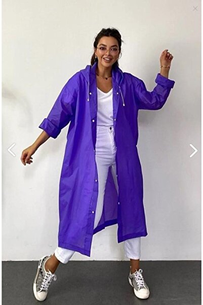 ÖNDER MODA Γυναικείο ανδρικό αδιάβροχο Eva Raincoat με κουκούλα και κουμπωτά