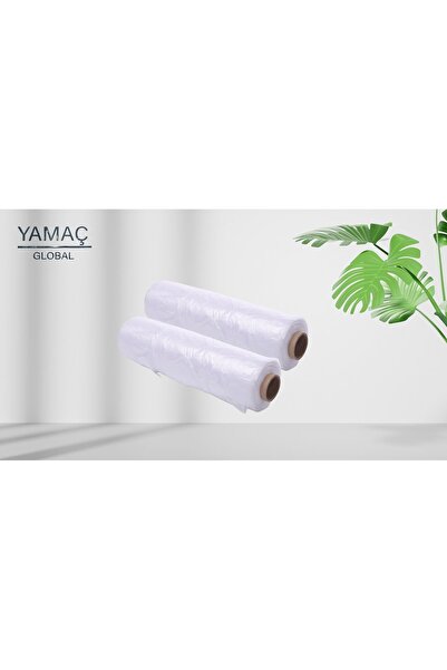 YAMAÇ GLOBAL 2 ADET Orta Boy 200’lü Manav Poşeti Hışır Atlet Poşet Rulo Mat Poşet