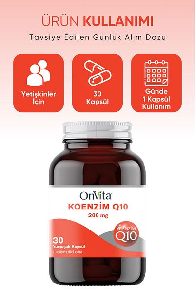Onvita Q10 Coenzyme - 200 Mg 30 Soft Capsules