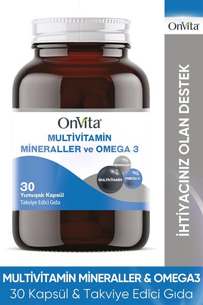 Onvita Omega 3 and Multivitamin Minerals - 30 Soft Capsules