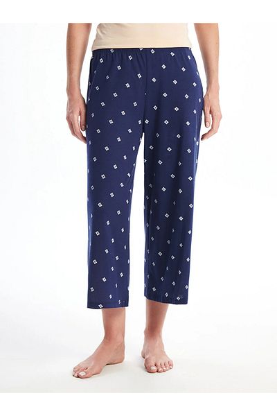 LC Waikiki LCW DREAM - Mintás női Capri pizsama alsó elasztikus derékkal