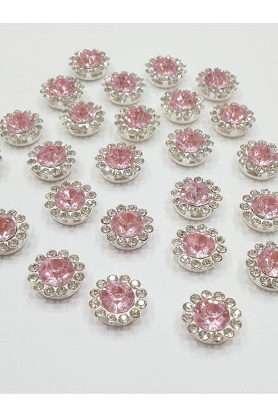 CRYSTALSHOP Stone Daisy - 10mm Pink (50 PIECES)