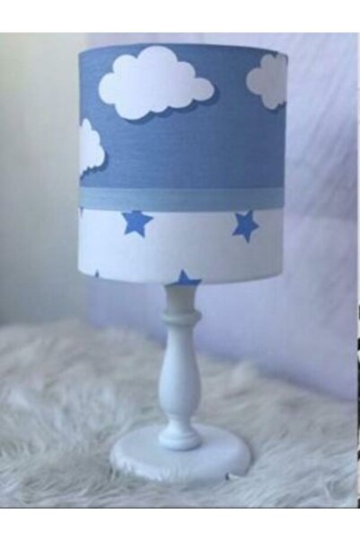 Leobabyroom Blue Star Pattern Baby/Kid's Room - Cloudy Lampshade Design