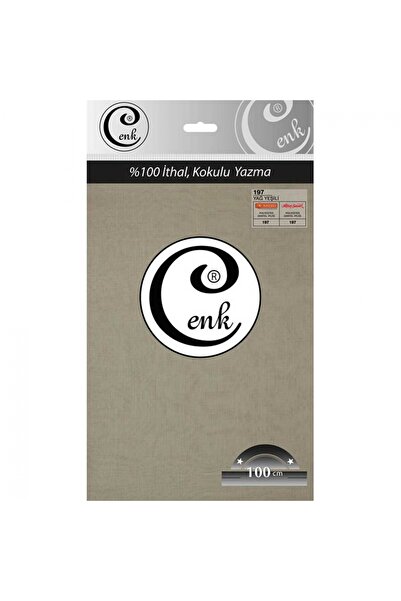 Cenk Λάδι Πράσινο Μονόχρωμο Κέντημα - Σακούλα Γραφής 100 εκ. - 197