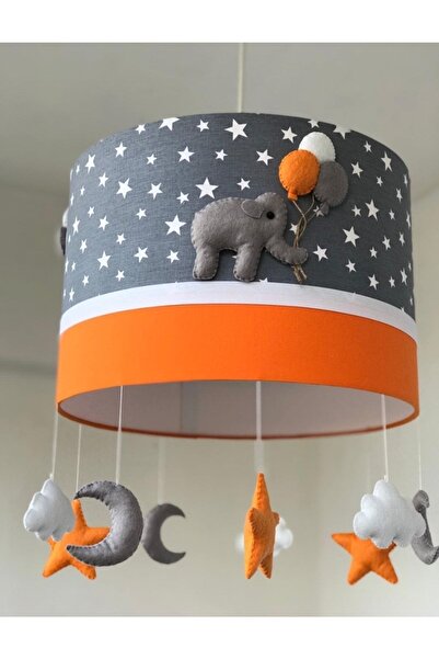 happy babies Gri Filli Turuncu Çocuk Odası Avize