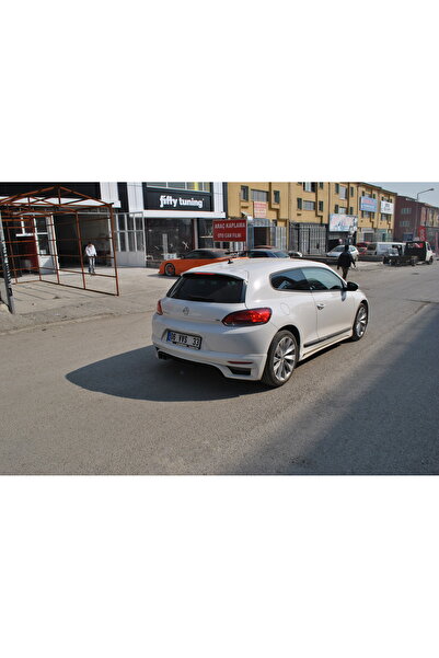 Fifty Tunning VOLKSVAGEN SCIROCCO RİEGER ARKA TAMPON EKİ Fiber-Boyasız