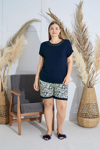 Sevim 15845 King Size Shorts Set