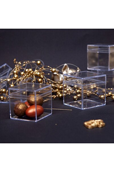 Diseno Hediyelik Kare Mika Kutu 4x4x4 Cm-100 Adet