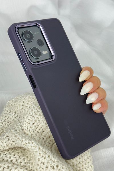 Vip Case Redmi Note 12 Pro 5g (في الخارج) ظهر متجمد شفاف بزر دقيق وكاميرا بارزة صلبة غير لامعة مثالية