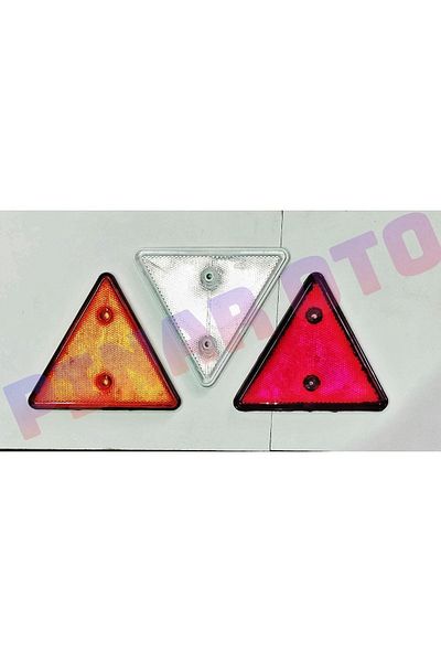 YücePlast Triangle Reflector White Universal 15x14