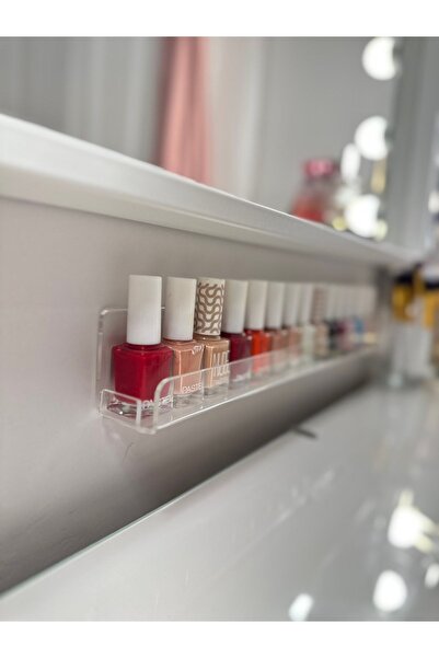 ipeksi pleksi 38 Cm Oje Rafı (yanları Kapalı )