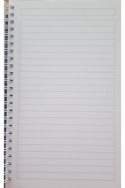 elma Caiet cu spirală cu copertă rigidă de 17x24 de culoare pastel - 120 de coli cu rigle