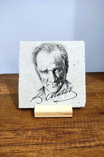 Begoloni Stone Decor Настолна каменна маса - плот 15x15 см - маса с отпечатан...