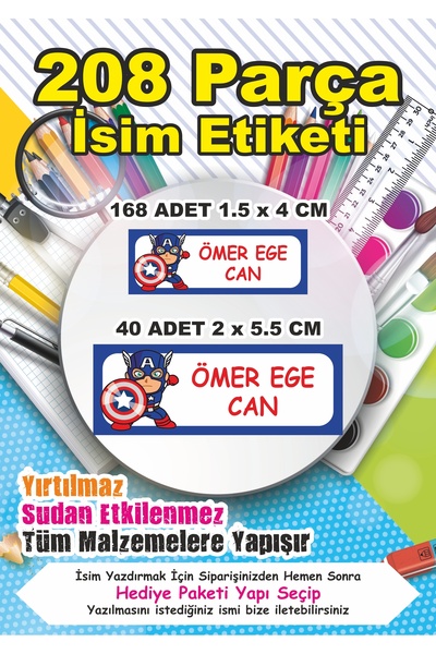 LİPYOS Etichetă școlară Etichetă pentru caiet de stilou Etichetă personalizat...