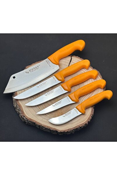 ATASAN Gold Seri Şef, Kasap, Mutfak, Bıçak Seti (5 Parça)