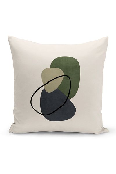 Bertille Home Minimalist Series Double Sided Digital Printed 4-Piece Throw Pillow Case Set (Minimalist Cover Set)