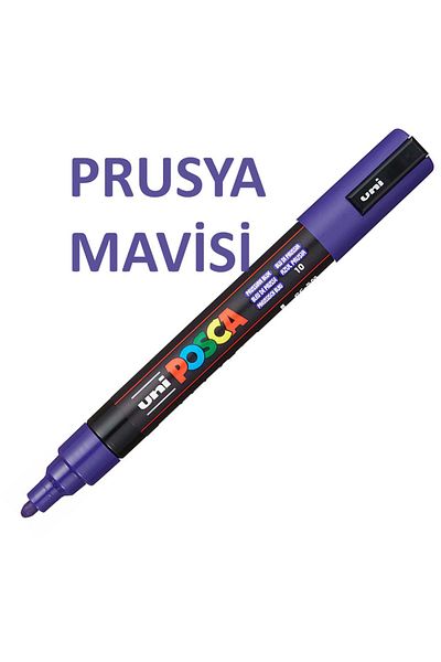 Uni Prussian Blue Posca Marker - 5m (1.8-2.5mm)
