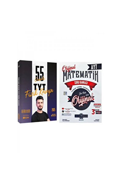 Orijinal Yayınları 9,10,11 2025 55 Günde TYT Fizik Kampı Özcan Aykın + Orijin...