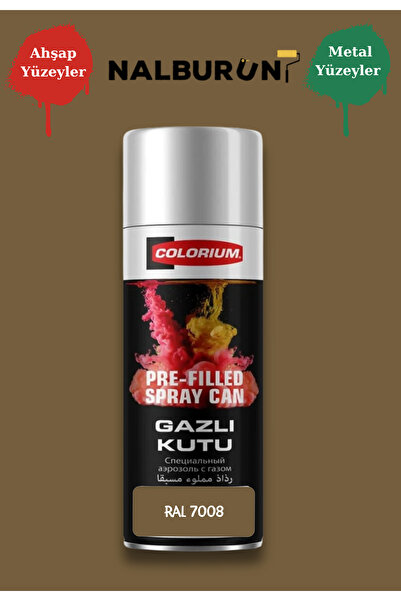 Colorium K7 Ral Renkleri 400 Ml Özel Doldurulmuş Selülozik Mat Sprey Boya Ral...