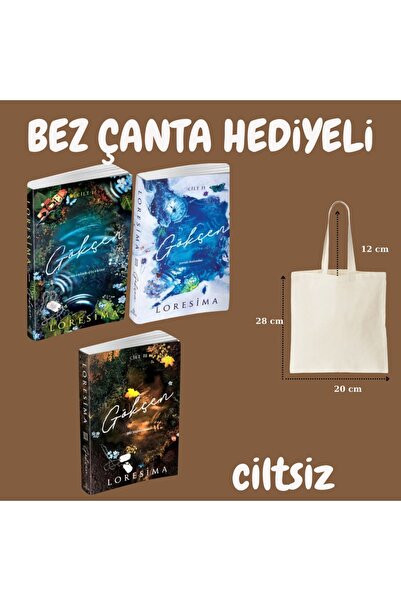 Ephesus Yayınları GÖKÇEN 3 KİTAP SET CİLTSİZ - BEZ ÇANTA HEDİYELİ