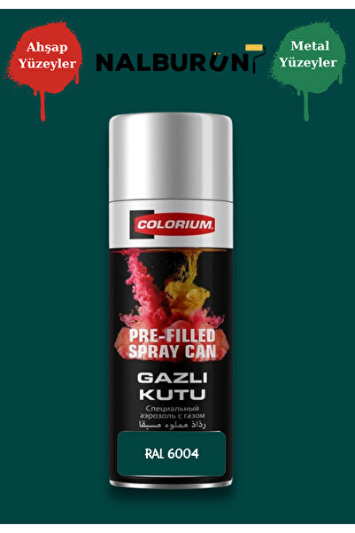 Colorium K7 Ral Renkleri 400 Ml Özel Doldurulmuş Selülozik Mat Sprey Boya Ral...