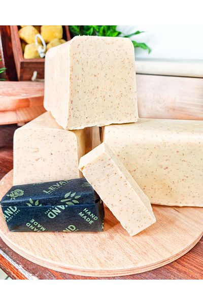 Levand OAT and PEACH Breakfast Bar - Natural Herbal Soap 120g Vegan