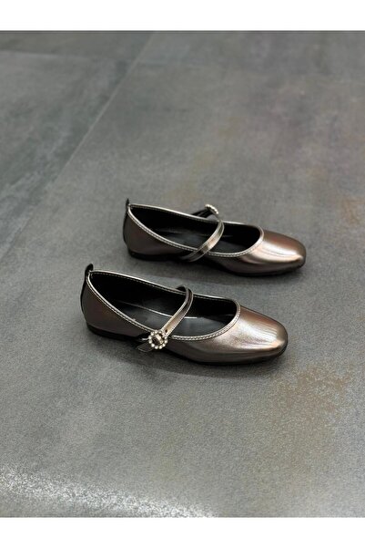 DİVA Diva Platin - Γυναικείο Casual Μπαλαρίνα , Σχέδιο με λουράκια