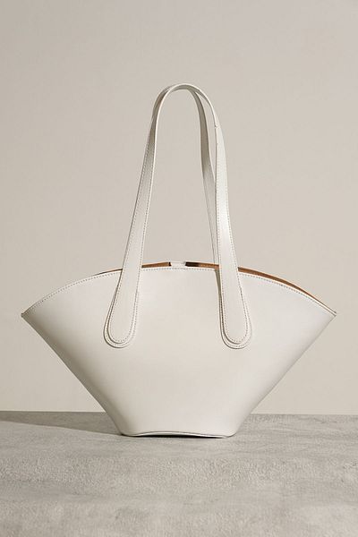 Çantacımstore Weiße Shopper-Tasche für Damen in Lederoptik