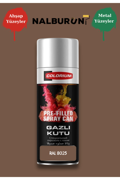 Colorium K7 Ral Renkleri 400 Ml Özel Doldurulmuş Selülozik Mat Sprey Boya Ral...