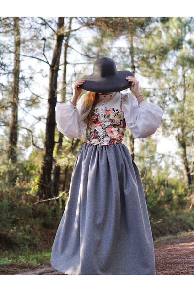 Launes Cepli Vintage Gri Etek