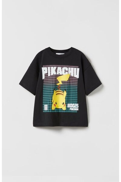 HAVİSA KİDS تي شيرت بيكاتشو بوكيمون مطبوع بتفاصيل