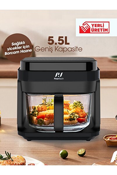 PiranTech Af539t Xl Borcam Hazneli Airfryer 5.5 L Fritöz