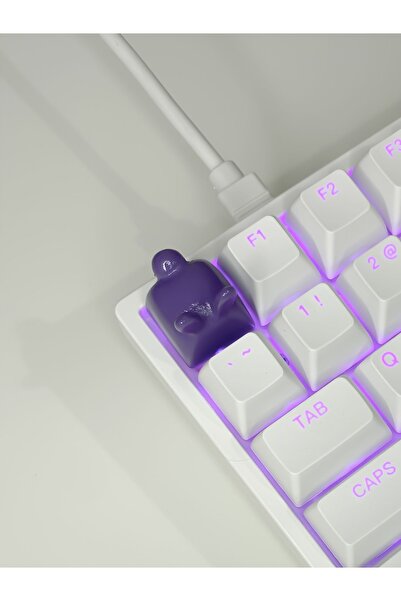 buffed Bunny Mekanik Klavye Tuşu Artisan Keycap Gamer Aksesuar buffed