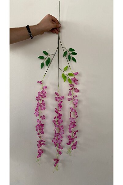 NAHAMİS TRADE 1 Adet Pembe Sarkan Akasya Çiçek 3 Dallı 100 Cm. Yapay Çiçek Ak...