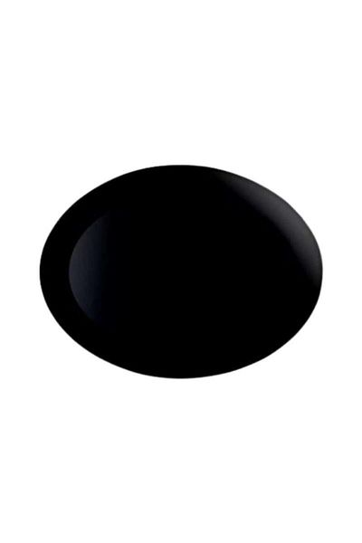 Luminarc Diwali Noir Black Boat Plate Set of 2