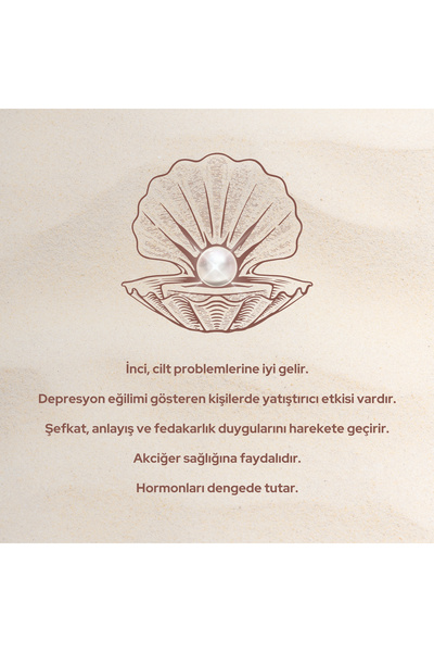 ORFE JEWELRY Gerçek Doğal İncili Çelik Küpe