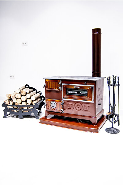 ÇANCI Fırınlı Döküm Derin Ocak Kuzine Soba Kömür Sobası Odun Sobası  (YANMA O...