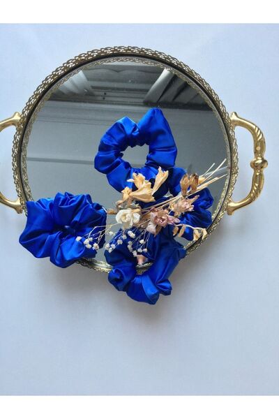 AslyAccessory Набір з 10 подарунків для вечора перед весіллям, блакитний атласний набір шпильок для дружок