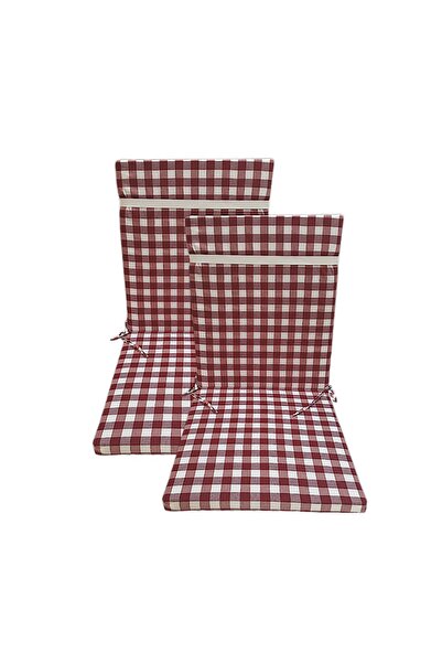 GÜLLÜCE HOME 2'li pötikare*fermuarlı*sünger dolgulu*arkalıklı*sandalye minderi