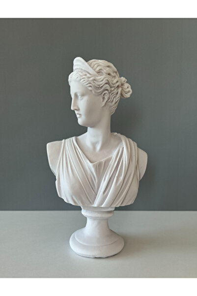 LivadoHome Apollo ve Diana Dekoratif Büst Heykel