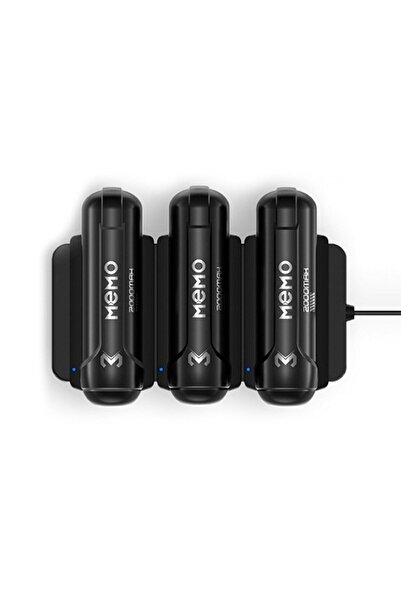 Memo Dl10 Telefon Soğutucu Fan Batarya Şarj Paneli + 2 Yedek Powerbank Siyah