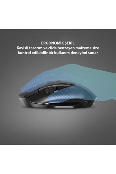 coofbe 2.4g Şarj Edilebilir 500 Mah Bataryalı 4dpı 2.4g Kablosuz Mouse Windows Ios Mac Uyumlu Mouse