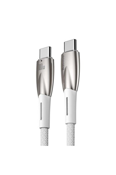 Baseus Süper Hızlı 100w 2 Metre Type C To Type Şarj Ve Data Kablosu, Kopmaz Halat Kablo 480 Mb Hızlı