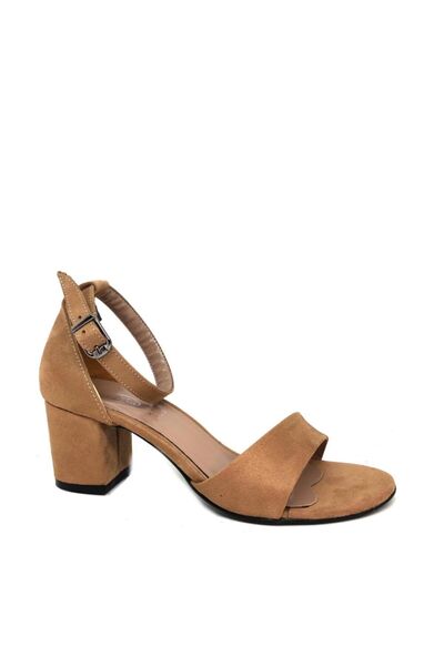 YGTSHOES Single Strap Women's Sandals - Tan Suede