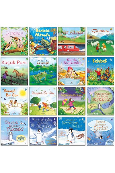 Tübitak Yayınları Anna Milbourne 16lı Yuvada Gölde Yer Denizin Altında Güneşli Bir Gün Kelebek Gökyüzü Ne Kadar Yüksek